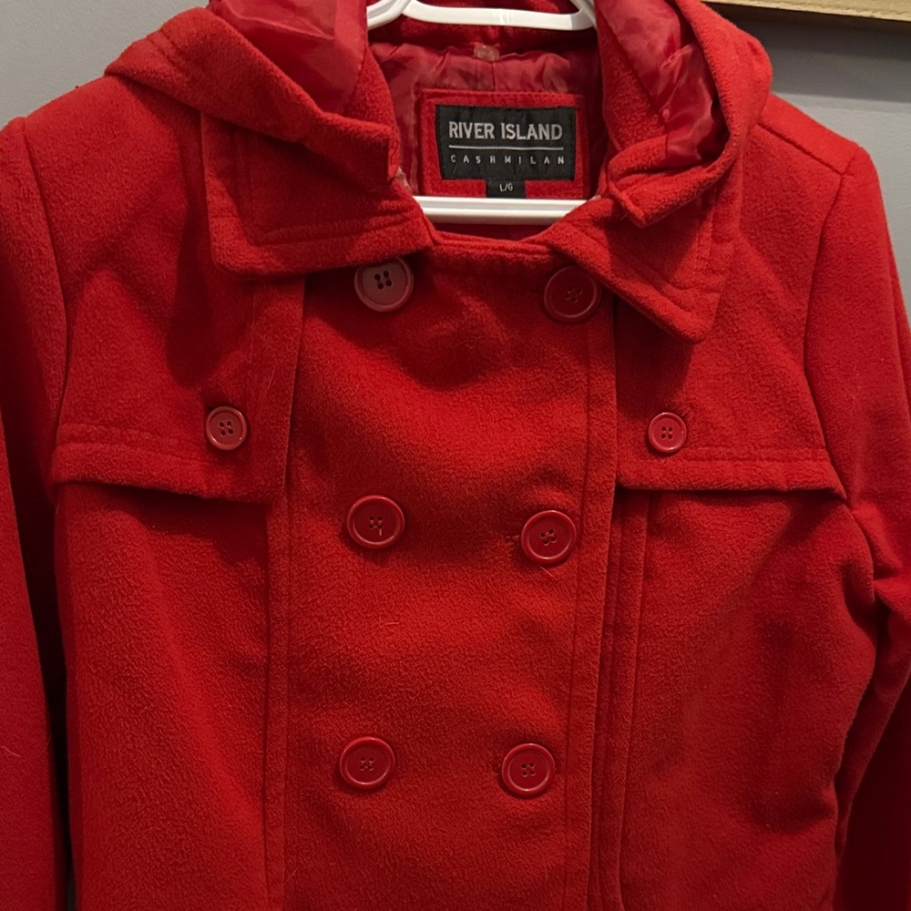 River Island Cashmilan Double-Breasted Jacket - Picture 3 of 5